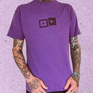 Vintage purple FourStar skate snow t shirt
Nice fade, couple small holes
Mens L